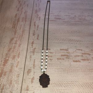 L initial pearl necklace